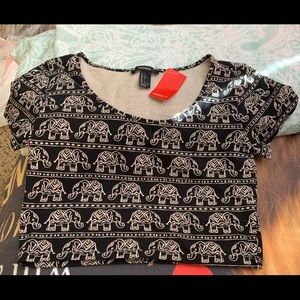 Elephant Crop Top